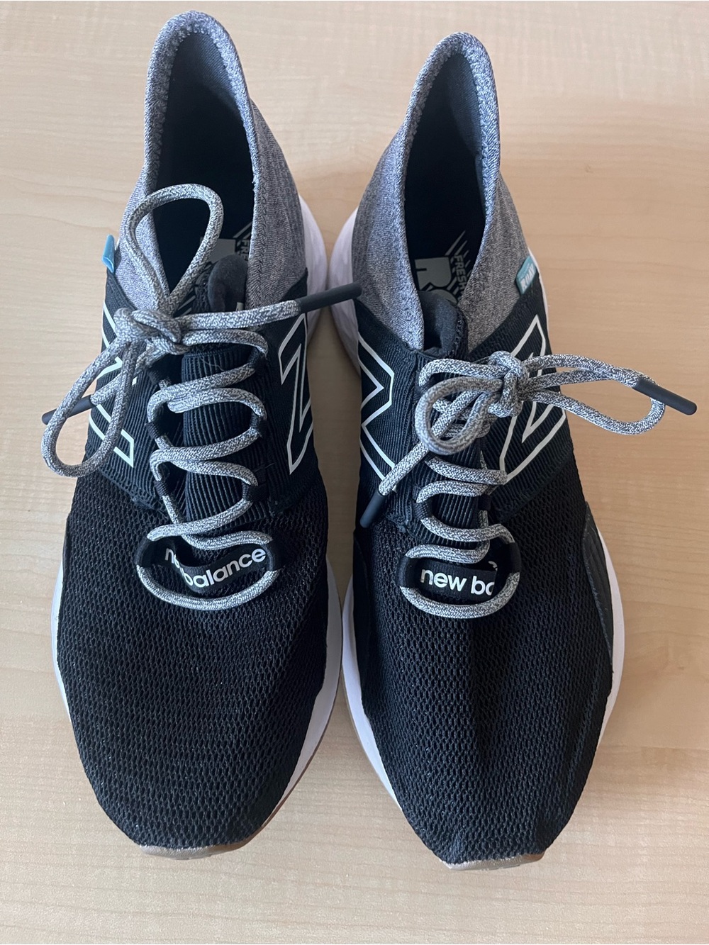New Balance Black and Gray Men's Athletic Running Shoes